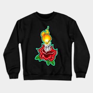 Fire rose Crewneck Sweatshirt